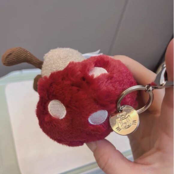 Jellycat Amusaebles Mushroom Bag Charm Keychain Plush Rare Retired NWT and Bag - Picture 4 of 5